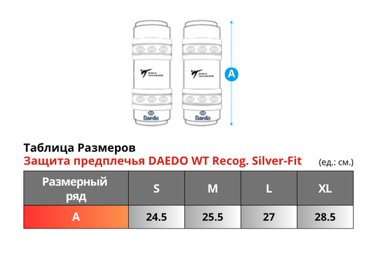 Защита предплечья DAEDO WT Recog. Silver-Fit.png